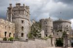 Scenic View Of Windsor Castle Stock Photo