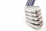 Golf Equipment On White Isolated Stock Photo