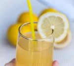 Lemonade Glass Indicates Beverage Refreshing And Tropical Stock Photo