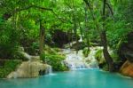 Erawan Waterfall Stock Photo