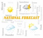 National Forecast Shows Meteorological Conditions For The Countr Stock Photo