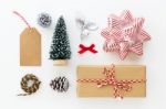 Christmas Decoration On White Stock Photo