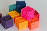 Colorful Cubes Game	 Stock Photo