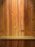 Wood Shelf Stock Photo