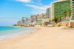 Modern Buildings At The Beach In Salinas, Ecuador Stock Photo