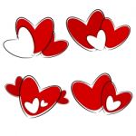 Red Heart Illustration Stock Photo