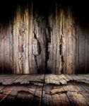 Old Wood Floor For Background Stock Photo