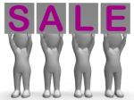 Sale Banners Shows Special Promotions And Retails Stock Photo