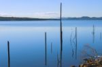 Lake Wivenhoe In Queensland During The Day Stock Photo