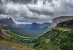 Scenic View Glacier National Park Stock Photo