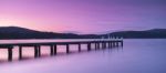 Port Arthur Pier And Hillside Stock Photo