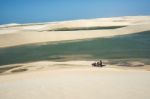 Jericoacoara, Ceara State, Brazil - July 2016: Buggy With Touris Stock Photo