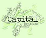 Capital Word Shows Fund Funding And Wordcloud Stock Photo