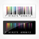 Colorful Barcode Stock Photo