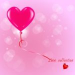 Heart Shaped Balloon Stock Photo