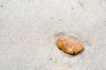 Selective Focus On Foreground Rocks Stock Photo