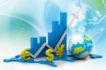 World Business Graph Stock Photo