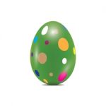 Easter Egg Realistic Color Design  Illustration Stock Photo