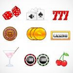 Casino Icons Stock Photo