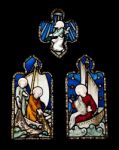 Religious Stained Glass Window Stock Photo