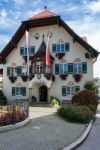 Town Hall Building In St. Gilgen Stock Photo