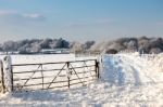 Winter Scene In East Grinstead Stock Photo