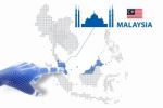 3d Finger Touch On Display Malaysia Map And Flag Stock Photo