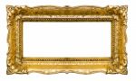 Big And Old Gold Picture Frame Stock Photo