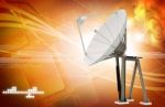 Satellite Dish Stock Photo