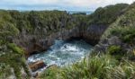 Pancake Rocks Near Punakaiki Stock Photo