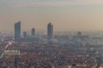 City Landscape In The City Of Lyon Stock Photo