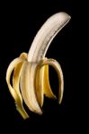 Bananas Peeled Stock Photo