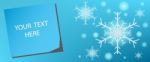 Greeting Cards Winter Season In Shape Snowflakes Stock Photo