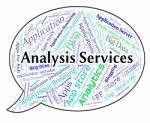 Analysis Services Represents Help Desk And Analyse Stock Photo