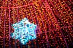 Defocused Christmas Lights Stock Photo