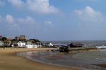 Beach And Pier Stock Photo