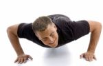 Male Doing Push Ups Stock Photo