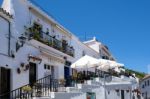 Mijas, Andalucia/spain - July 3 : Typical Street Cafe And Restau Stock Photo