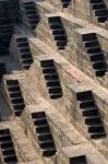 Steps At Chand Baori Stepwell In Jaipur Stock Photo