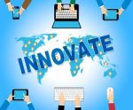 Innovate Online Indicates Web Site And Improve Stock Photo