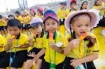 Kindergarten Students Visit The Zoo, In The Jul 15, 2016. Bangkok Thailand Stock Photo