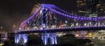 Story Bridge On New Years Eve 2016 In Brisbane Stock Photo