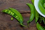 Hearthy Fresh Green Peas Stock Photo