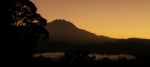 Sunrise Over Mount Kinabalu Stock Photo