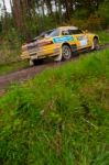 C. Butler Driving Honda Integra Stock Photo