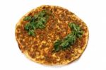 Lahmacun - Turkish Pizza Stock Photo