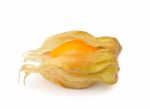 Cape Gooseberry  Isolated On White Background Stock Photo