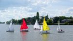 Sailing On Oulton Broad Stock Photo