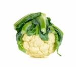 Cauliflower Isolated On The White Background Stock Photo