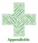 Appendicitis Illness Represents Poor Health And Ailment Stock Photo